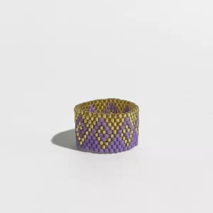 ANILLO MORADO Y DORADO
